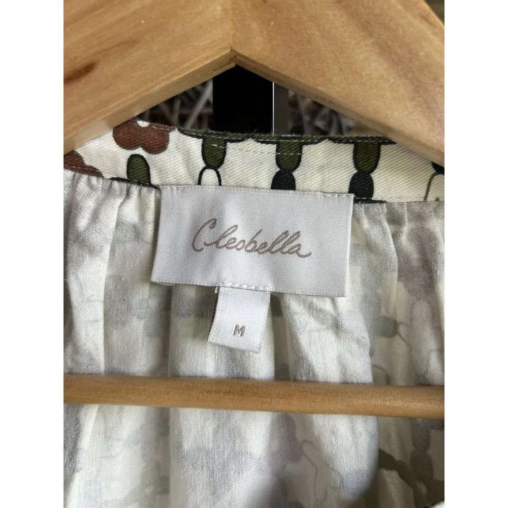 Cleobella Nadia Art Deco Print Organic Cotton Jumpsuit Size Medium - Picture 6 of 8